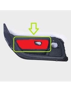 Smart Roadster door panel set scribble red left and right 2