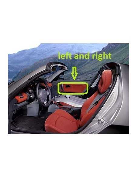 Ensemble de panneaux de porte Smart Roadster griffonnés rouges gauche et droite