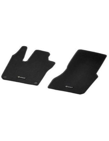 Smart FORTWO FORFOUR 453 Front Velour Floor Mats Black LHD