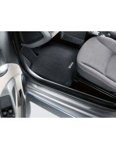 Alfombrillas delanteras de terciopelo negro Smart FORTWO FORFOUR 453 LHD 2