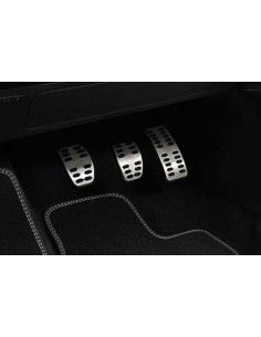 Pedais esportivos de aço inoxidável Smart Fortwo Forfour Brabus 453 para transmissão manual