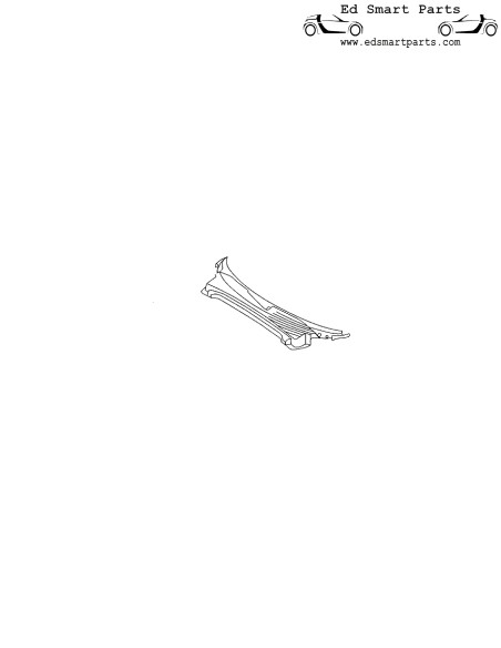 Nieuwe Smart Roadster 452 frisse luchtinlaat scuttle trim panel LHD of RHD