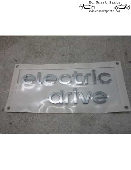 Neu Original Smart ELECTRIC DRIVE Kofferraumdeckel-Emblem für Heckklappe