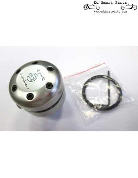 Pommeau de levier de vitesse Smart Roadster Brabus chromé mat également pour fortwo