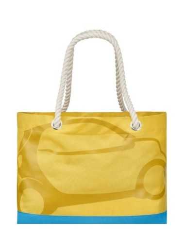 Slimme strandtas geel/blauw