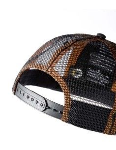 Accessorio intelligente originale - Berretto a tesa piatta da uomo nero/arancione 2