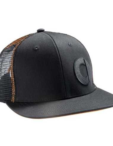 Véritable accessoire intelligent - Casquette à visière plate pour homme Noir/Orange