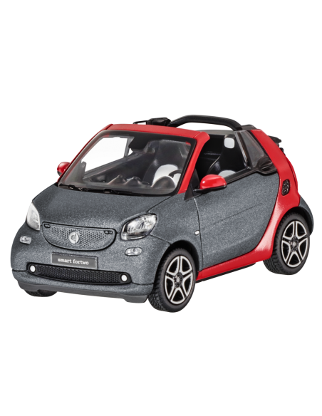 Coche modelo Norev Smart 453 Fortwo Cabrio A453 1:43 rojo/gris Coche modelo Norev Smart 453 Fortwo Cabrio A453 1:43 rojo/gris