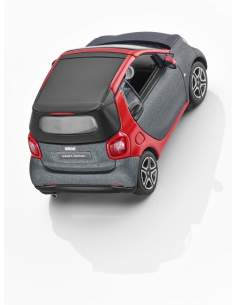 Coche modelo Norev Smart 453 Fortwo Cabrio A453 1:43 rojo/gris 2