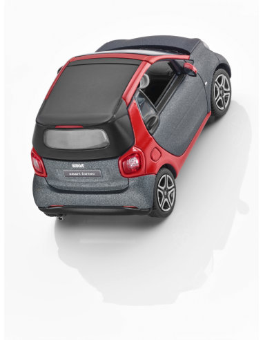 Norev Smart 453 Fortwo Cabrio A453 Modelo de carro 1:43 Vermelho/Cinza