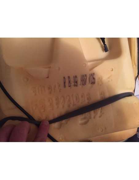 Nuevo cojín del respaldo del asiento Brabus 452 de cuero negro con calefacción para Smart Roadster