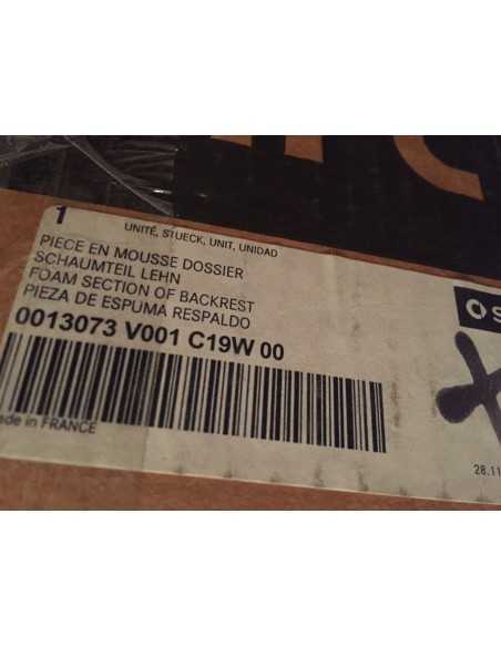 Nuevo cojín del respaldo del asiento Brabus 452 de cuero negro con calefacción para Smart Roadster