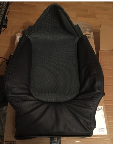 Nuovo cuscino schienale seduta smart roadster BRABUS 452 in pelle nera riscaldato