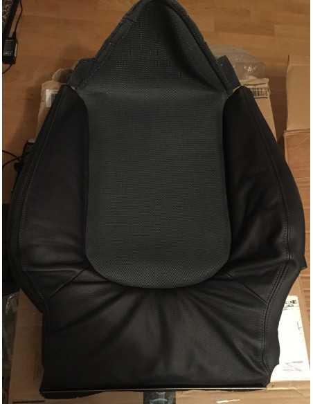 Nouveau coussin de dossier de siège Smart Roadster Brabus 452 en cuir noir chauffant