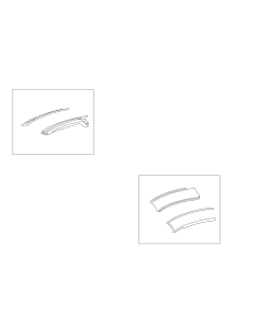Guarnizione in gomma per barra portatutto Smart Roadster 452