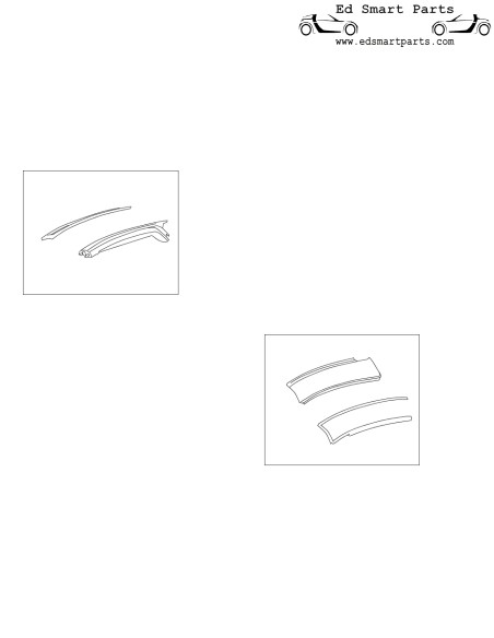 Junta de goma para barra de techo Smart Roadster 452