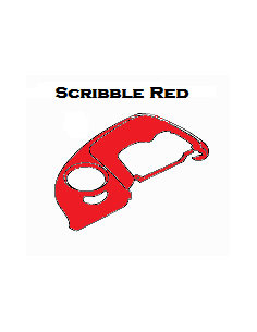 Neu Smart Roadster PAD FAHRERSITZ Scribble Red LHD oder RHD