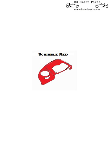Neu Smart Roadster PAD FAHRERSITZ Scribble Red LHD oder RHD