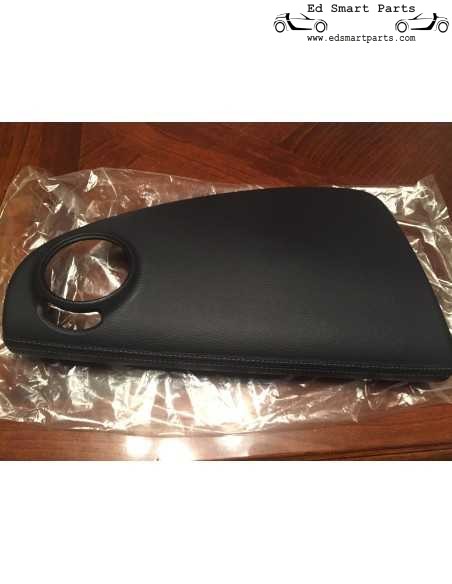 Funda de cuero negro para airbag de pasajero de Brabus Smart Roadster RHD