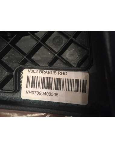 Capa para airbag do passageiro Smart Roadster Brabus couro preto RHD