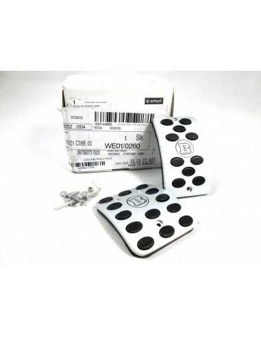 Pedales deportivos de aluminio Smart Roadster Brabus 452 en cromo cepillado