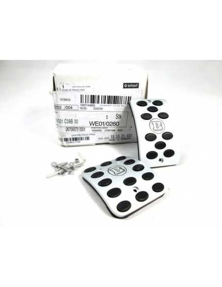 Pedales deportivos de aluminio Smart Roadster Brabus 452 en cromo cepillado