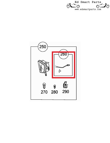 Jeu de câbles antibrouillard Smart Roadster