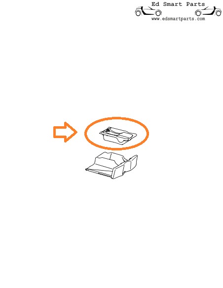 Smart Roadster ASCHENBECHEREINSATZ SCHWARZ NEU