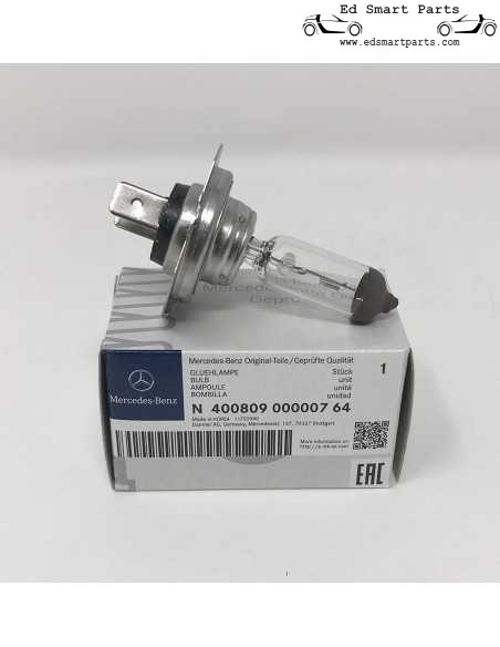 Genuine Mercedes-Benz H7 Bulb - N400809 000007 Suitable for smart forfour 454 and roadster 452