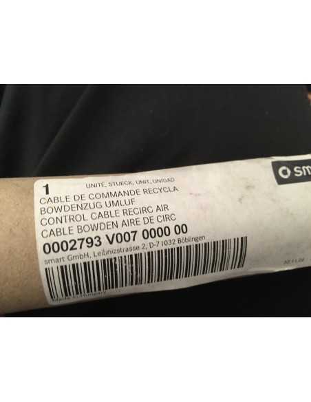 Nuevo Smart Fortwo 450 Cable Bowden de recirculación de aire LONGITUD: 765 MM Nuevo Smart Fortwo 450 Cable Bowden de recirculación de aire LONGITUD: 765 MM