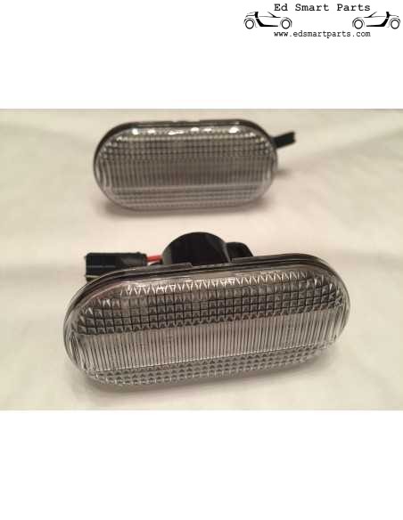 New Smart ForTwo 453 Dynamic LED Side Indicators repeater indicator pair smoke or clear lens