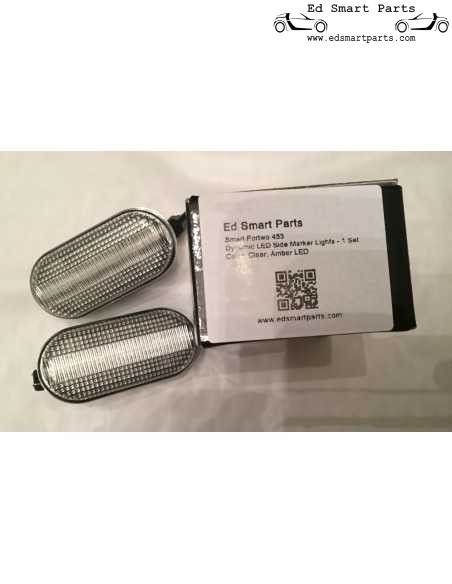 Nouvelle paire de clignotants latéraux à LED dynamiques Smart ForTwo 453 avec lentille fumée ou transparente