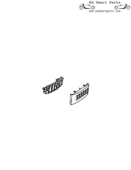 Panneau de commutation face et cadre Smart Roadster 452