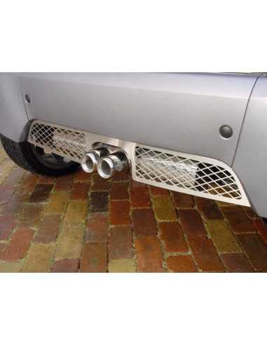 Originale S-Mann ForTwo 450 in acciaio inox posteriore Valance per scarico Twin Exit