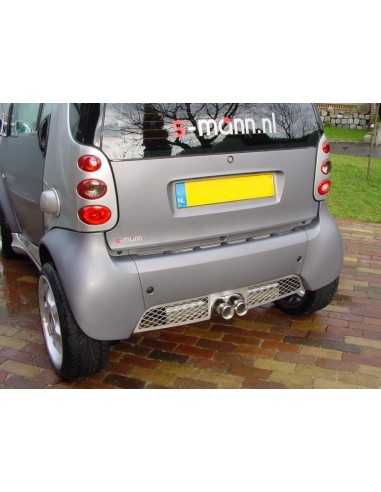 Original S-Mann ForTwo 450 Edelstahl-Heckschürze für Doppelauspuff