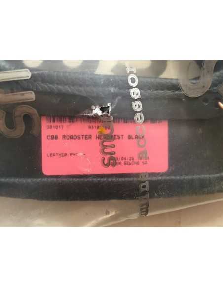 Almohadilla para reposacabezas Smart Roadster de cuero compatible con todos los modelos Roadster 452 Almohadilla para reposacabezas Smart Roadster de cuero compatible con todos los modelos Roadster 452