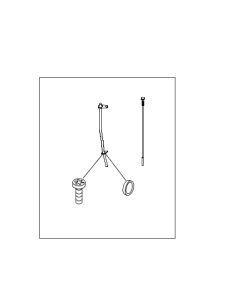 Juego con tubo guía + varilla de nivel de motor para motor Smart Fortwo 450 y Roadster 452