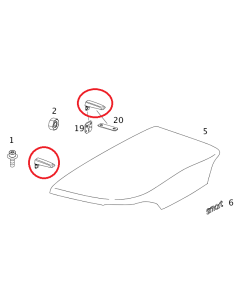 Nuovo originale SMART Roadster 452 cerniera a tacca portellone posteriore sinistro o destro