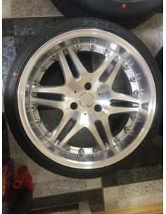 Set completo di cerchi in lega Monoblock Brabus Smart Roadster USATI da 18 pollici con pneumatici NUOVI 2