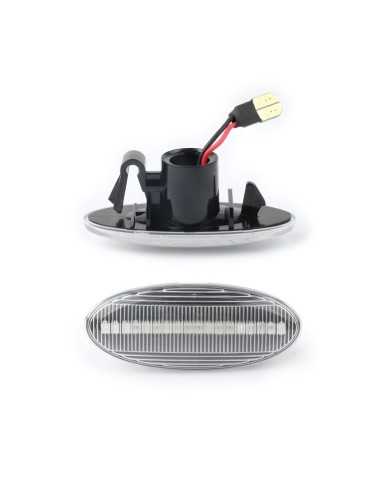 Nuevo par de intermitentes laterales LED Smart Forfour 453 con lente ahumada o transparente, dinámicos o estándar