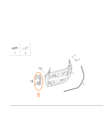 New Smart Roadster door hinge right or left side