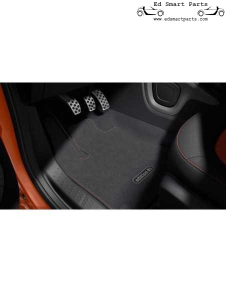 Smart FORTWO FORFOUR 453 front Velour Floor Mats Edition 1 LHD