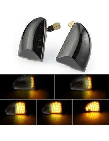 Smart fortwo 451Dynamic LED Side Indicators repeater indicator paar rook of duidelijk