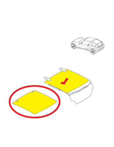 Smart Roadster Coupe Heckscheibenoberteil OEM