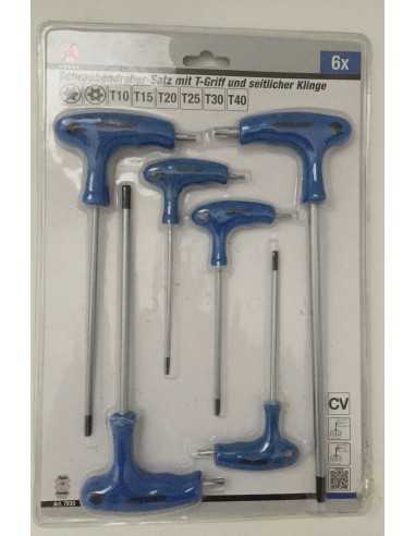 Set di chiavi Torx, 6 pezzi T10 T15 T20 T25 T30 T40