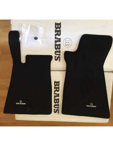 original LHD OEM BRABUS black Velour Floor Mats - Smart roadster