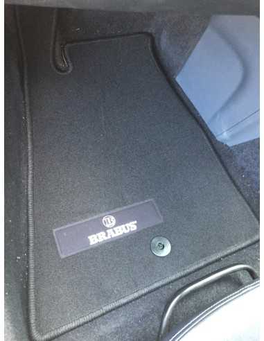 Tapetes de Veludo Pretos BRABUS OEM originais LHD - Smart roadster