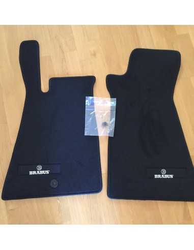 Tapis de sol en velours noir d'origine LHD OEM BRABUS - Smart roadster