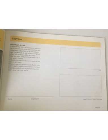 Smart Fortwo 450 Roadster 452 Service Manual