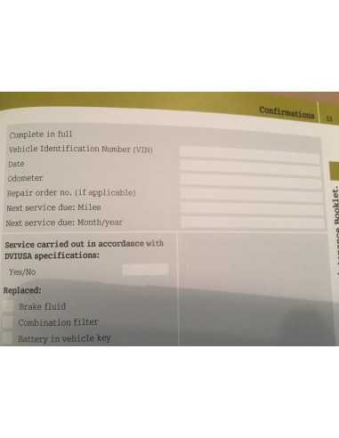 Smart Fortwo 451 ED Servicehandbuch Wartungsheft